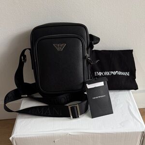 Emporio Armani Black Messenger Bag